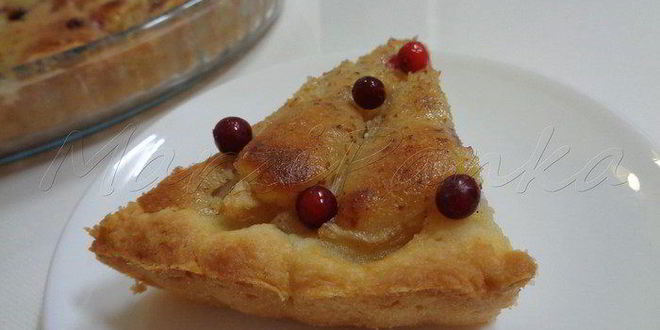 Рецепт грушевого тарта под миндально-ванильным кремом