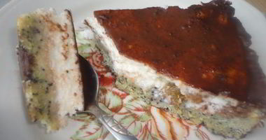 Рецепт Макового тарта с творожным суфле и ганашем