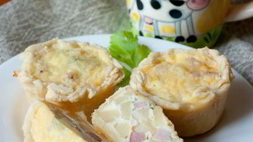 Рецепт Мини-тартов с картофелем и ветчиной
