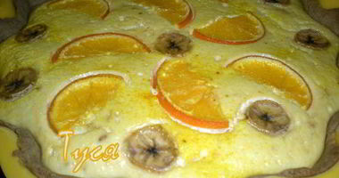 Рецепт Ржаного тарта с апельсином и бананом