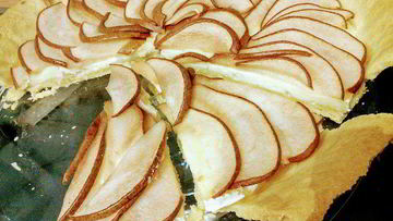 Рецепт Тарта с камамбером и грушей