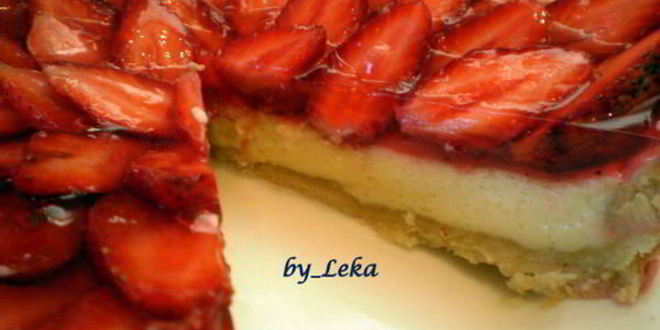 Рецепт тарта с клубникой и белым шоколадом