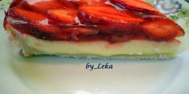 Рецепт тарта с клубникой и белым шоколадом