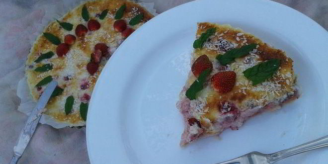 Рецепт тарта с клубникой