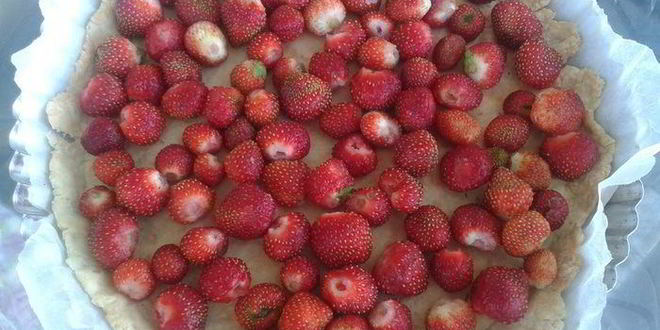 Рецепт тарта с клубникой