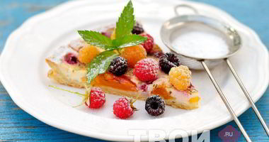 Рецепт Тарта с малиной, нектаринами и тимьяном