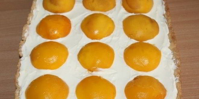 Рецепт тарта с персиками