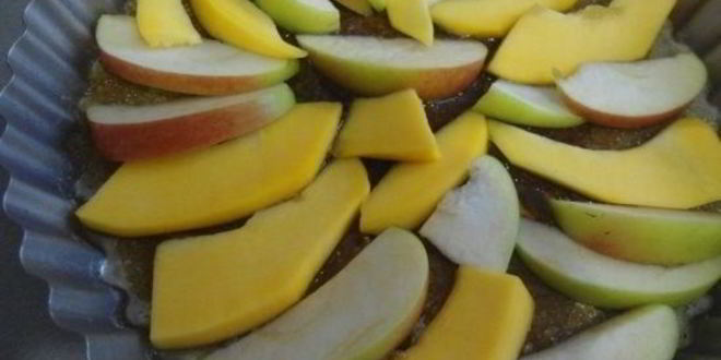 Рецепт тарта татен с тыквой и яблоком