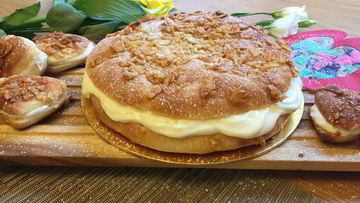 Рецепт Тарта Тропезьен с творожным кремом