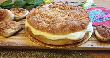 Рецепт Тарта Тропезьен с творожным кремом