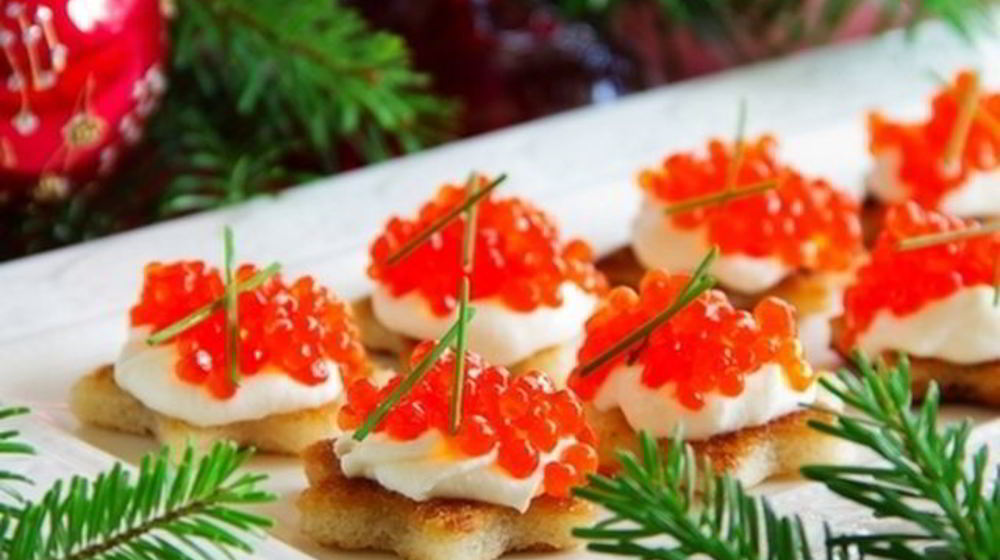 Как приготовить тартинки с красной икрой