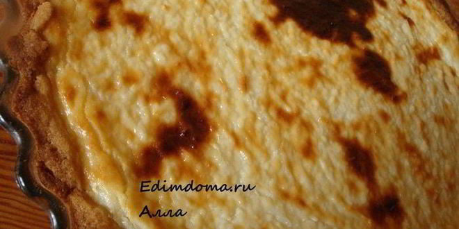 Рецепт творожно-кокосового тарт