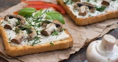 Рецепт Хрустящих тостов с грибами