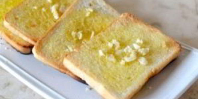 Рецепт тостов с чесноком