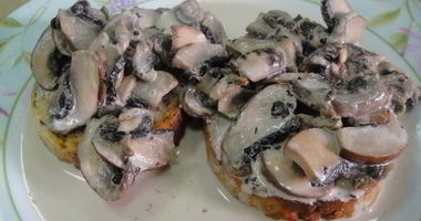 Рецепт Тостов с грибами