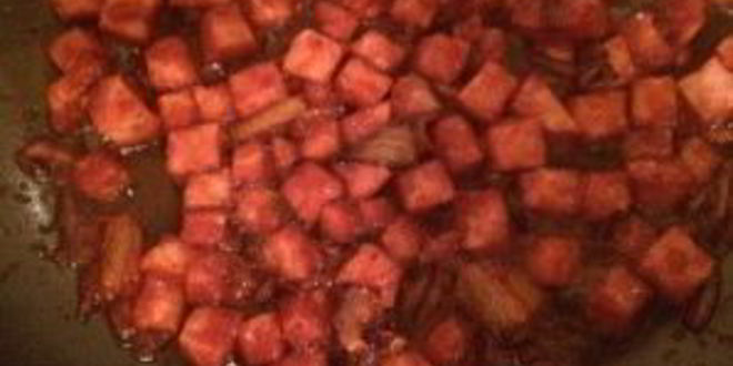 Рецепт тостов с ветчиной и овощами