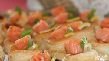 Рецепт Волованов с семгой