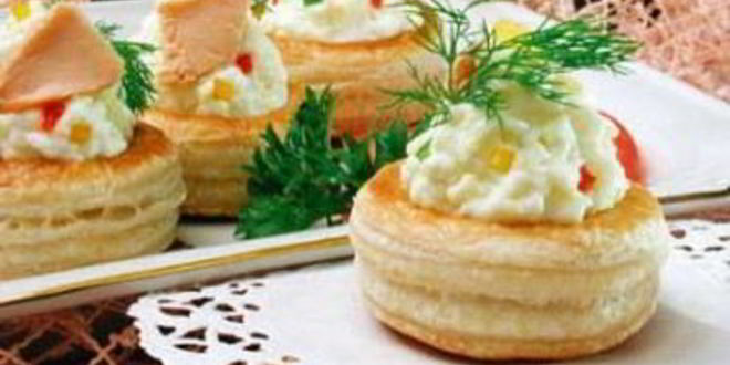 Рецепт волованов с семгой