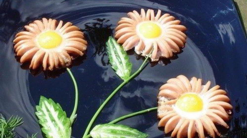 Как приготовить яичницу ромашки