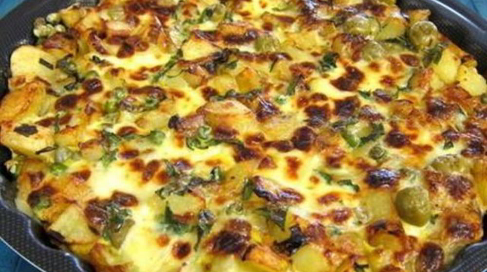 Как приготовить яичницу с горошком