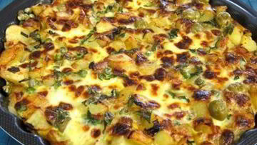 Рецепт Яичницы с горошком