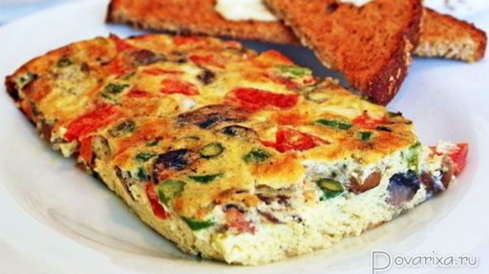 Как приготовить яичницу с грибами