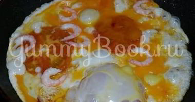 Рецепт Яичницы с креветками