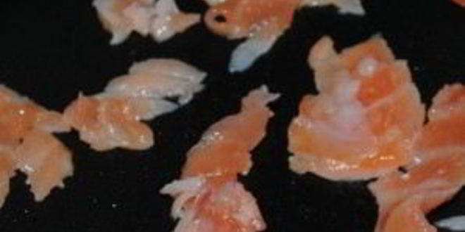 Рецепт яичницы с семгой