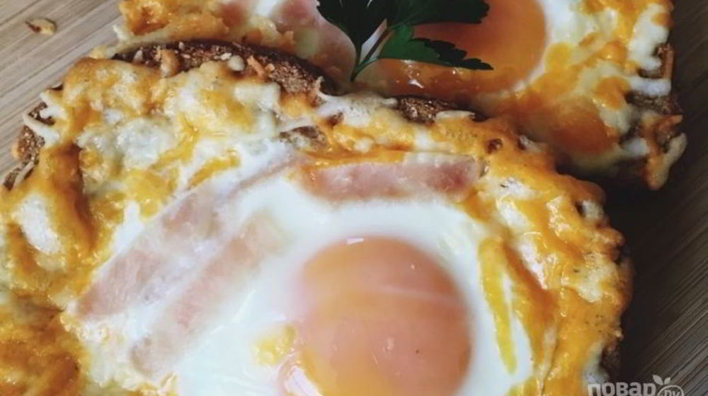 Как приготовить яичницу в тосте