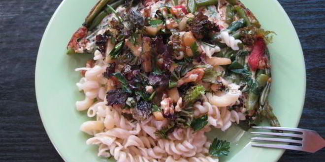 Рецепт зеленой яичницы