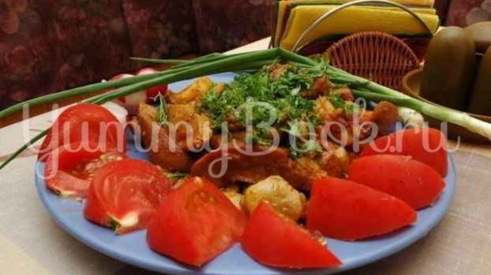 Как приготовить яйца бычьи жареные с гарниром