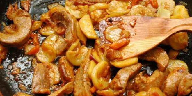 Рецепт яиц бычьи жареные с гарниром