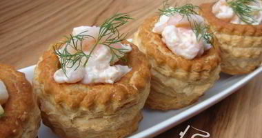 Рецепт Закуски Королевские волованы