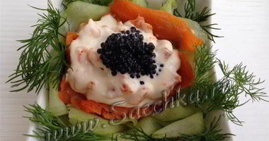 Рецепт Закуски с икрой