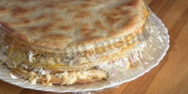 Рецепт закусочного торта наполеон праздничный