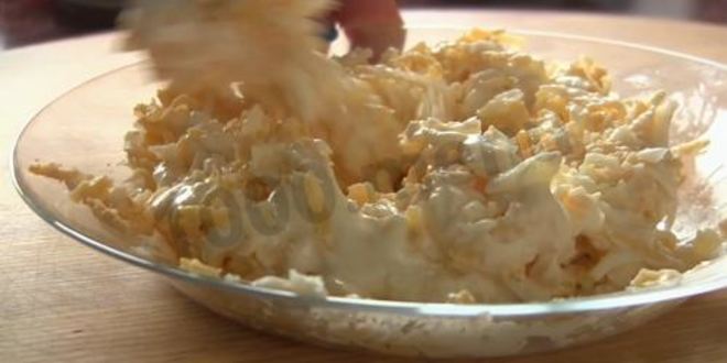 Рецепт закусочного торта наполеон праздничный