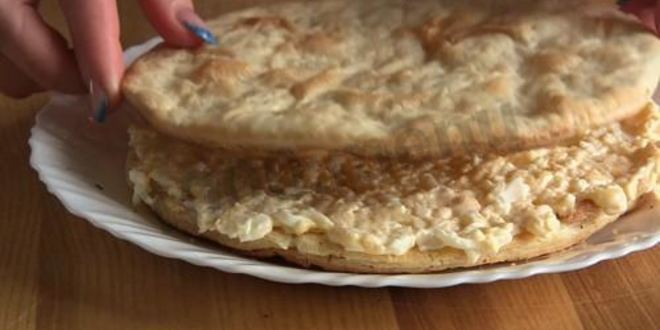 Рецепт закусочного торта наполеон праздничный