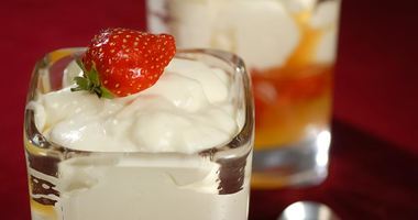 Рецепт Апельсинового заливного с клубникой