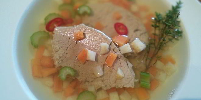 Рецепт телячьего заливного