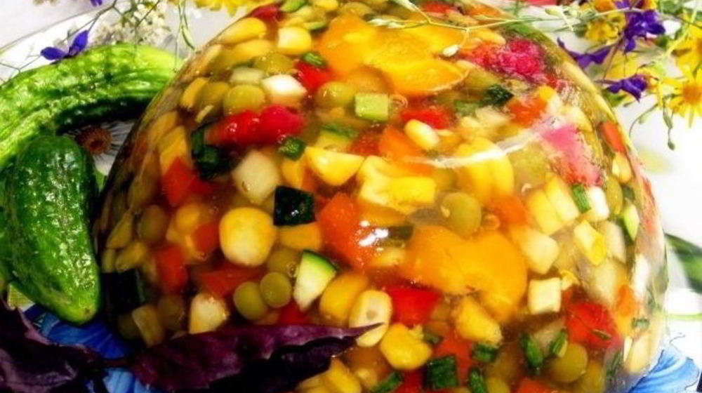 Как приготовить вегетарианское заливное