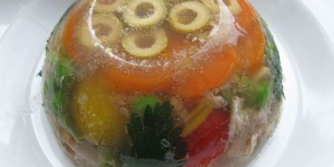 Рецепт заливного из курицы без добавления желатина