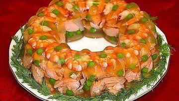 Рецепт Заливного из семги и форели