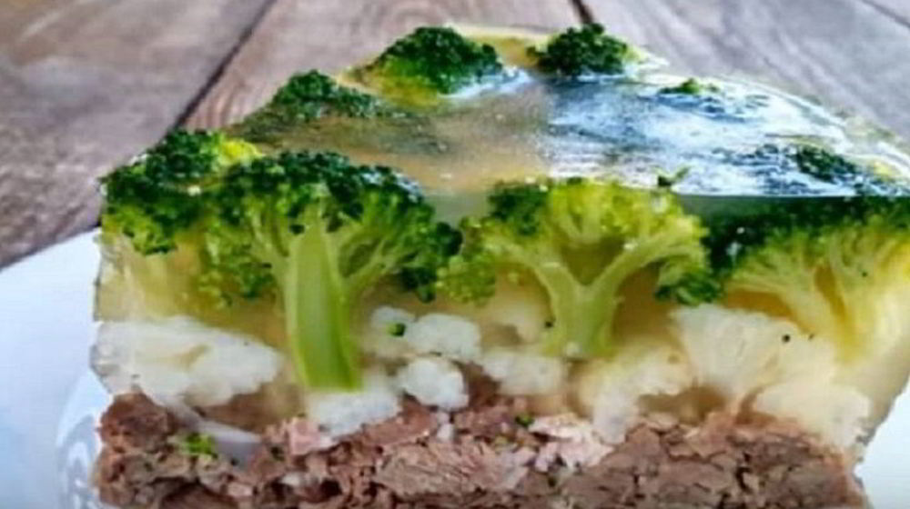 Как приготовить заливное с брокколи