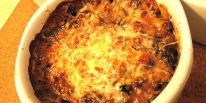 Рецепт жульена печеночного с грибами под сыром джюгас