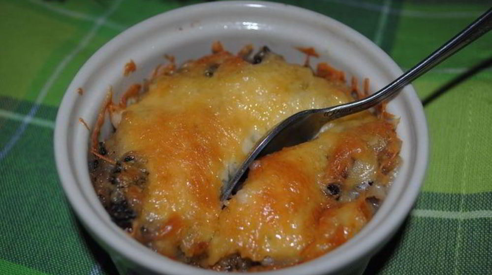 Как приготовить жульена с копченой индейкой