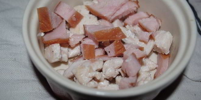 Рецепт жульена с копченой индейкой