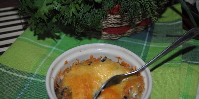 Рецепт жульена с копченой индейкой