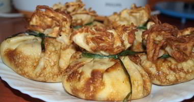 Рецепт Жульена в блинных мешочках