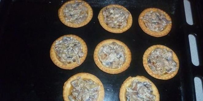 Рецепт жульена в тарталетках