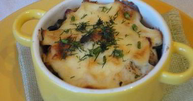 Рецепт Жюльена из курицы с маслинами